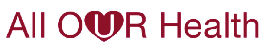 logo for All Our Health: Smoking & tobacco, adult obesity, alcohol, CVD